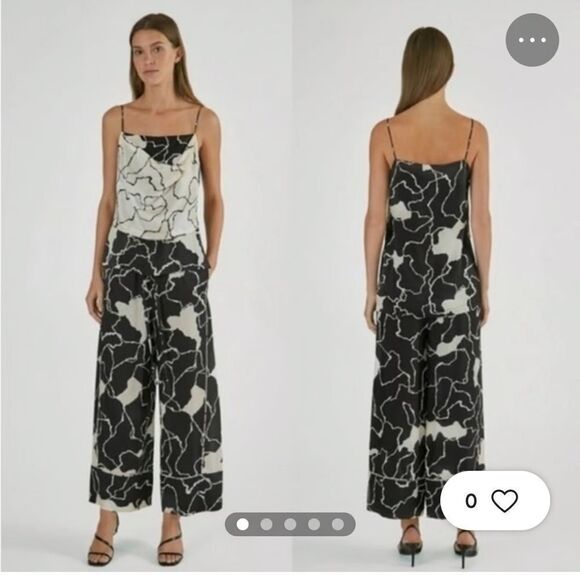 - Yigal azrouel  wide leg cropped pants resort wear Sm - Picture 1 of 7